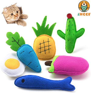 AWOOF Catnip Juguetes para gatos, Naturales Catnip Kitten Juguetes Gato Juguetes Set - BESTMASCOTA.COM