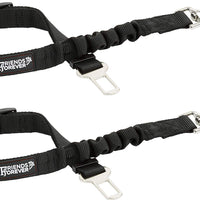 Cinturón de seguridad arnés, ajustable para mascota perro o gato arnés de seguridad de vehículo diseñado de friends forever - BESTMASCOTA.COM
