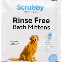 Toallitas para mascotas ScrubbyPet sin enjuague: usa el baño para mascotas, el aseo para mascotas y el lavado de mascotas, fácil de usar, solo para limpiar, secar. Excelente piel sensible. Las toallitas ideales para bañar a tu mascota, perro o gato. - BESTMASCOTA.COM