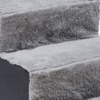 Dallas Manufacturing Co. Escalones para mascotas estilo decoración para el hogar, Gris - BESTMASCOTA.COM