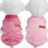 Satinior - 2 piezas de ropa para mascotas de invierno para cachorro clásico cálido abrigo de invierno para cachorro de punto ropa - BESTMASCOTA.COM