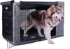 Petsfit Durable Double Door Polyester Dog Crate Cover with Mesh Window - BESTMASCOTA.COM