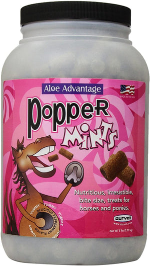 Rooster Booster Aloe Advantage Poppermints golosinas para caballo, 5 libras, N/A, - - BESTMASCOTA.COM