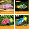 Creative Cat Fish Toys 8 paquetes con 32 pilas LR44 y 4 modos de natación LED robot de agua para gatos grandes y medianos y pequeños - BESTMASCOTA.COM