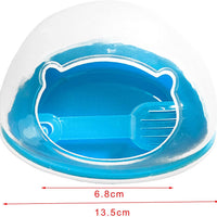 SatisPet hámster Arena Baño Grande en Blue- baño de arena contenedor de plástico con Scoop hámster Sandbox - BESTMASCOTA.COM