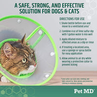 Pet MD Lime Sulfur Dip for Dogs, Cats, Horses - Mange Treatment, Ringworm, Skin Mites, Lice, Fungal and Bacterial Infections - 16 oz Shampoo - BESTMASCOTA.COM