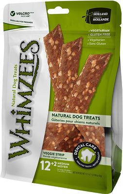 Dog Treats Whimzees Tiras Medianas Veggie - BESTMASCOTA.COM