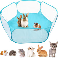 PrimePets - Playpen de animales pequeños, impermeable, para uso al aire libre/interior, valla de ejercicio abierta, carpa CC para conejos, hámster - BESTMASCOTA.COM