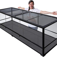 Carolina - Jaulas personalizadas de terrario, altura 28.3 x 9.4 x 9.4 in, fácil de montar, solo para base y parte superior de pantalla, caja 1 de 2 - BESTMASCOTA.COM
