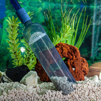 MisteSun - Limpiador de acuario para acuario, bomba de vacío Siphon, cambiador de agua con cinta de control de flujo ajustable y cepillo de limpieza para acuario - BESTMASCOTA.COM