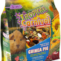 F.M. Brown's Tropical Carnaval Gourmet Guinea Pig Comida con Alfalfa y Pellets de Heno Timoteo – Dieta Diaria Fortificada con Vitaminas y Nutrientes - BESTMASCOTA.COM