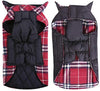 MIGOHI Dog Jackets for Winter Windproof Waterproof Reversible Dog Coat for Cold Weather British Style Plaid Warm Dog Vest for Small Medium Large Dogs - BESTMASCOTA.COM