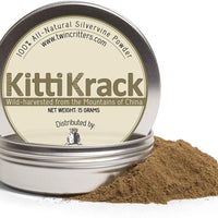 kittikrack: orgánico plata Vine Catnip para gatos y gatitos por individual Critters | 100%, Natural silvervine en polvo (15 gramos) | Wild cosechado con sin aditivos o conservantes - BESTMASCOTA.COM