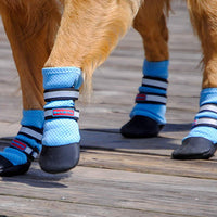 Bark Brite - Botas protectoras de neopreno para perro, diseño de huella de perro, 5 tamaños - BESTMASCOTA.COM
