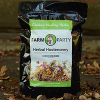 Farm Party - Herbal Hootenanny Nesting Herbs for Chickens (8 Ounces) Keeps Chicken Nesting Boxes Smelling Fresh Using Our All Natural Nesting Box Blend While Keeping Pests Away from the Chicken Coop - BESTMASCOTA.COM