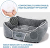 Cama para perro, lavable a máquina, lujosa cama rectangular con suave cojín desmontable para mascotas pequeñas y medianas - BESTMASCOTA.COM