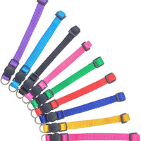 PACCOMFET 9 piezas de nailon cachorro ID collar romper gato collar ajustable para mascota perro ballena, Adjustable - BESTMASCOTA.COM