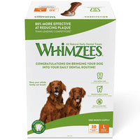 Whimzees Natural Grain Free Dental Dog Treats, Brushzees - BESTMASCOTA.COM