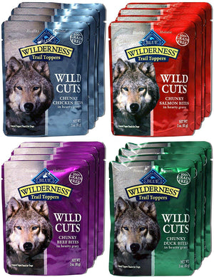 Blue Buffalo Wilderness Trail Toppers Wild Cuts Dog Gravy Snacks Variedad Pack - BESTMASCOTA.COM