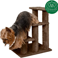 Furhaven escaleras para mascotas, patas estables, muebles de varios pasos para mascotas, rampa de ayuda para perros y gatos, disponible en varios colores y tamaños - BESTMASCOTA.COM