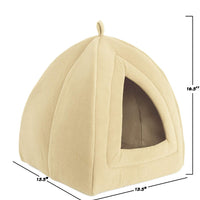 PETMAKER (Tano) Cama para mascotas de gato, Igloo- Suave interior cubierta tienda / casa para gatos, gatitos y mascotas pequeñas con cojín extraíble - BESTMASCOTA.COM