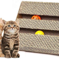 Old Tjikko - Rascador para gatos, rascador con gato, rascador para gatos, rascadores, juguete para gatos, tabla de rascar con bola de campana - BESTMASCOTA.COM