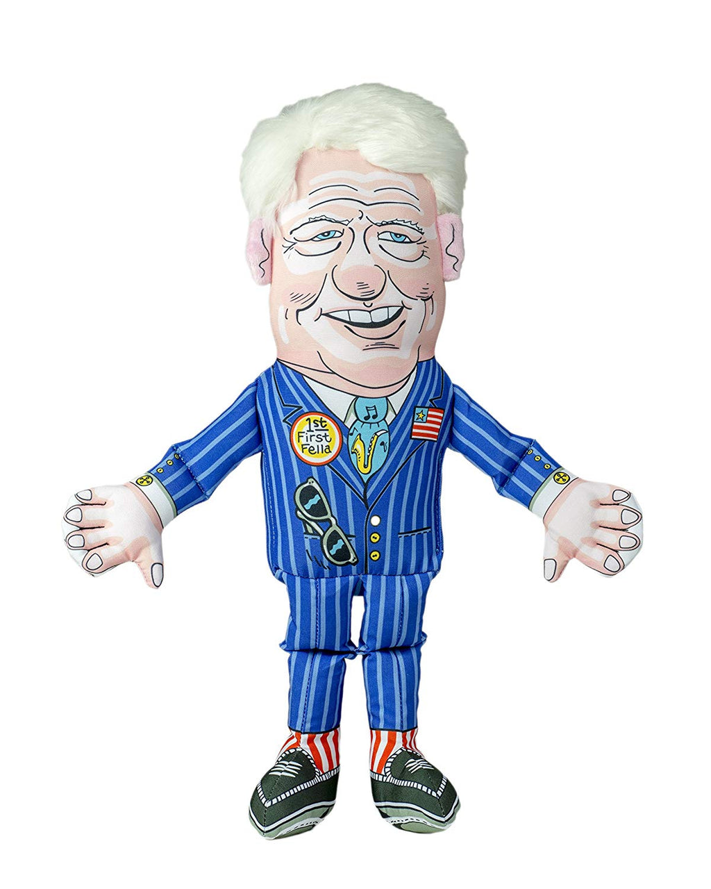 FUZZU Political Parody Dog Toys with Squeakers (Medium to Large Dogs), Various Styles (Bernie, Bill, Donald, Hillary, Vladimir) - Fun & Entertaining, Durable, Hand Illustrated Design & Premium Quality - BESTMASCOTA.COM