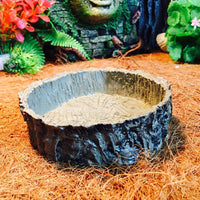 Plato de Alimentos de reptiles, petforu 2 Pack comedero de reptil terrario cuencos de hábitat para mascotas decoración (árbol línea + gris) - BESTMASCOTA.COM