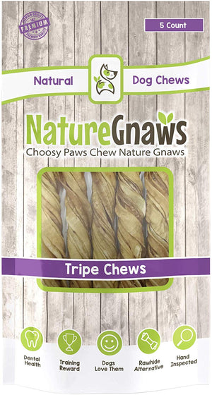 Naturaleza Gnaws Tripe Twists – 100% natural de hierba alimentado premium carne de vacuno perro masticar golosinas - BESTMASCOTA.COM