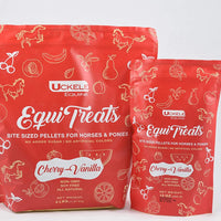 Uckele Equi Treats, para caballos, vainilla cereza, bolsa de 12 onzas - BESTMASCOTA.COM