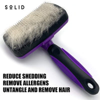 SoLID (TM - Cepillo de limpieza autónoma para pelar el aseo de mascotas - BESTMASCOTA.COM