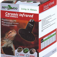 ReptiZoo Reptile - Emisor de calor infrarrojo de cerámica, 110 V 75 W/100 W/150 W infrarrojo para reptiles Pet Coop y terrario de vidrio - BESTMASCOTA.COM