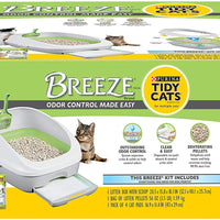 Purina Tidy Cats Litter Box System, Breeze System Starter Kit Litter Box, Litter Pellets & Pads - BESTMASCOTA.COM