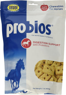 Probios - Juego de 3 golosinas probióticas para caballos, sabor a manzana, 1 libra cada uno - BESTMASCOTA.COM