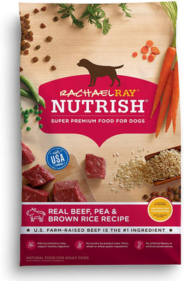 Rachael Ray Nutrish Premium Natural Dry Dog Food, Real Beef, Pea, & Brown Rice Recipe, 40 Pounds - BESTMASCOTA.COM