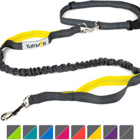 Tuff Mutt, Correa para perros, manos libres, para correr, caminar, senderismo, correa con mango doble durable, costura reflectante, 4 pies de largo, cinto ajustable en la cintura (hasta 42 pulgadas de cintura) - BESTMASCOTA.COM