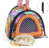 CROWNY - Bolsa transportadora para hámster (portátil, transpirable, con correa desmontable) - BESTMASCOTA.COM