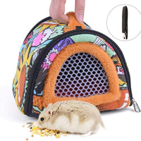 CROWNY - Bolsa transportadora para hámster (portátil, transpirable, con correa desmontable) - BESTMASCOTA.COM