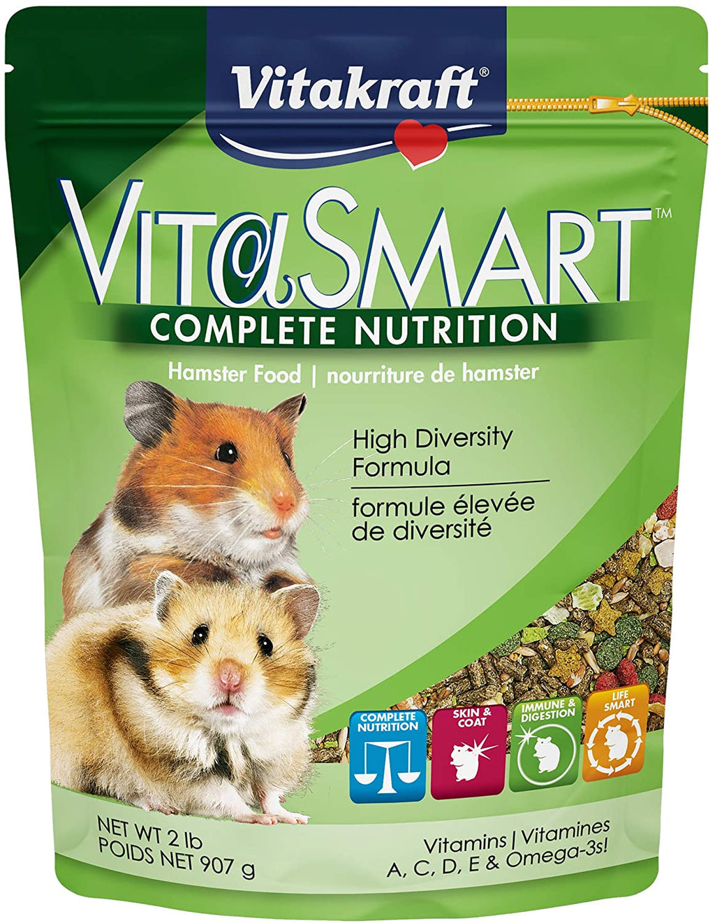 Vitakraft Menu Alimento para hámster fortificado, 2.5 lb - BESTMASCOTA.COM