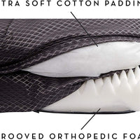 Cama para perro y cachorro de lujo con camas de espuma ortopédica con funda extraíble lavable, ultra cómoda, cojín de borde acolchado, parte inferior antideslizante, para perros/cachorros - BESTMASCOTA.COM