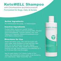 Champú Ketoconazole de clorhexidina para perros y gatos – Champú antifúngico y antiséptico medicado para el tratamiento de gusanos de anillo, infecciones de la levadura, acné, nariz y puntos calientes, avena y aloe aroma de menta de 304 ml - BESTMASCOTA.COM