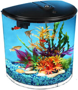 Set de acuario API Aquaview 180 con iluminación LED y filtro interior, 3.5 galones - BESTMASCOTA.COM