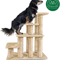 Furhaven escaleras para mascotas, patas estables, muebles de varios pasos para mascotas, rampa de ayuda para perros y gatos, disponible en varios colores y tamaños - BESTMASCOTA.COM