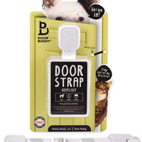 Puerta Buddy Puerta Latch a prueba de perro basura Box. Conveniente gato y entrada adulto en habitación. Correa ajustable. Más fácil de instalar Cat puertas o el uso de PET perro de puertas. Stop comer caca hoy., gris - BESTMASCOTA.COM