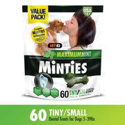 VetIQ Minties golosinas dentales para perros, masticables dentales para perros, (perfecto para perros pequeños/pequeños de menos de 40 libras) - BESTMASCOTA.COM