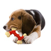 Nylabone Dura Hueso doble masticable, sabor tocino, Rojo - BESTMASCOTA.COM