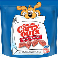 Canine Carry Outs Beef Flavor Dog Treats, 47-Oz