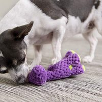 GoDog Dinos Bruto con tecnología de protección para masticar juguete para perro, Mini, morado - BESTMASCOTA.COM