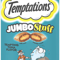 TEMPTATIONS Jumbo Stuff Crunchy and Soft Cat Treats, 2.5 oz. (12 Pack) - BESTMASCOTA.COM