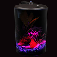 Set de acuario Aquaview 360 con iluminación LED y filtro interior de API - BESTMASCOTA.COM